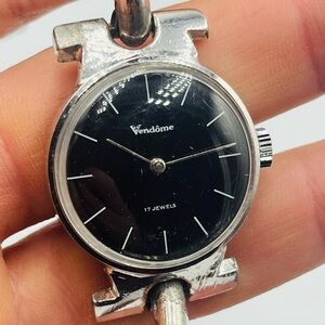 Vendome Silver and Black Watch
